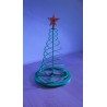 Moderner Spiral-Weihnachtsbaum mit Stern