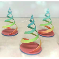 Spiral Weihnachtsbaum bunt